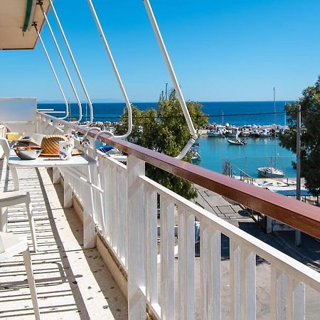 Lavish & Spacious Apt With Stunning Seaview, 10 Min Ath Airport Artémida Eksteriør bilde